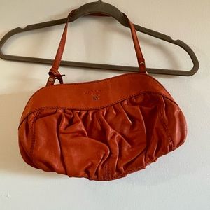 Lancel orange shoulder bag